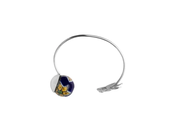 Bracelet Angel Wing with Talavera Flowers and Silver - Image 2